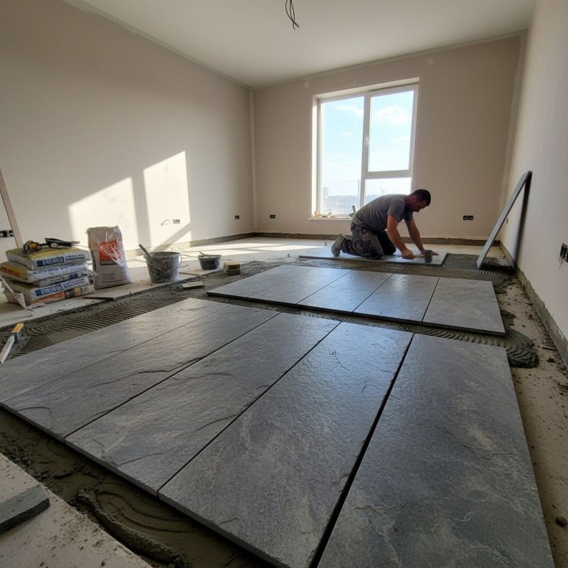 Brick Flooring Installation