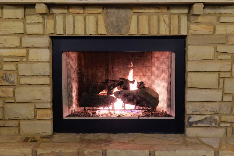 Brick Fireplace